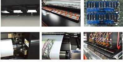 고속을 인쇄하는 디지털 방식으로 피복 600 m2/시간을 위한 큰 체재 직물 인쇄 기계